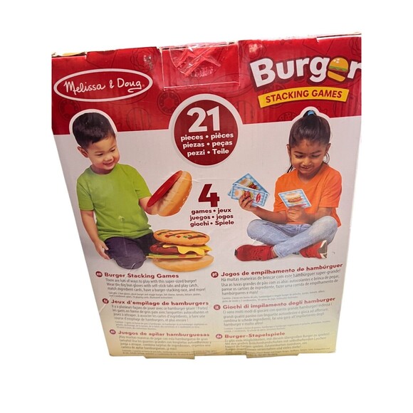 Melissa & Doug Burger‎ Matching, Catching, and Stacking Games SEE DETAILS - Picture 6 of 6